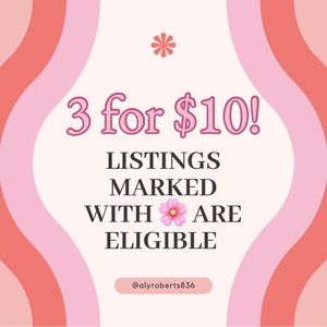 Everything Marked with a 🌸 is eligible for the sale!!!